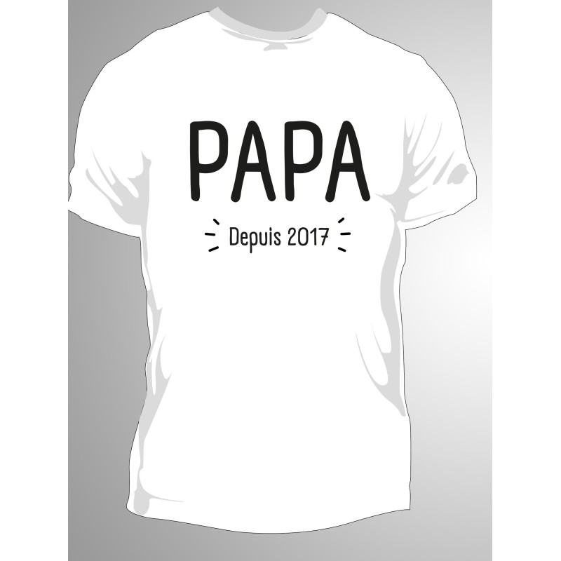 T-shirt Papa Depuis