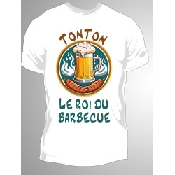 T-shirt Homme Tonton le roi du barbecue