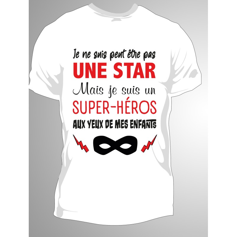 T-shirt Papa Super-héros