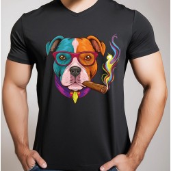 T shirt Staffie " Intello "