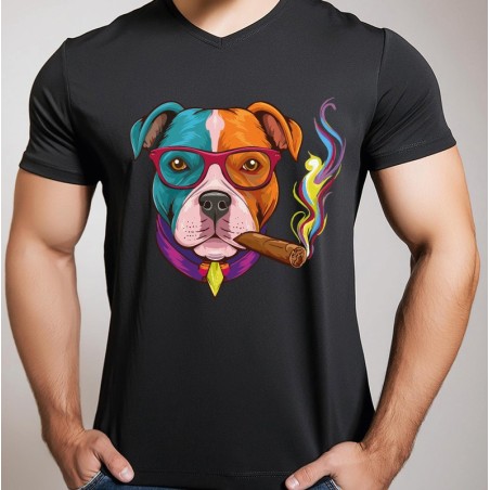 T shirt Staffie " Intello "