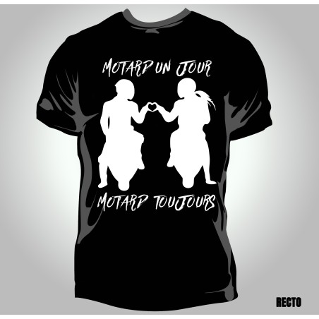 T-shirt Homme Motard Toujours
