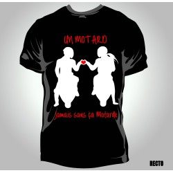 T-shirt Homme motard Jamais sans ça motarde