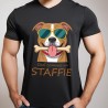 T shirt Staffie " cool "