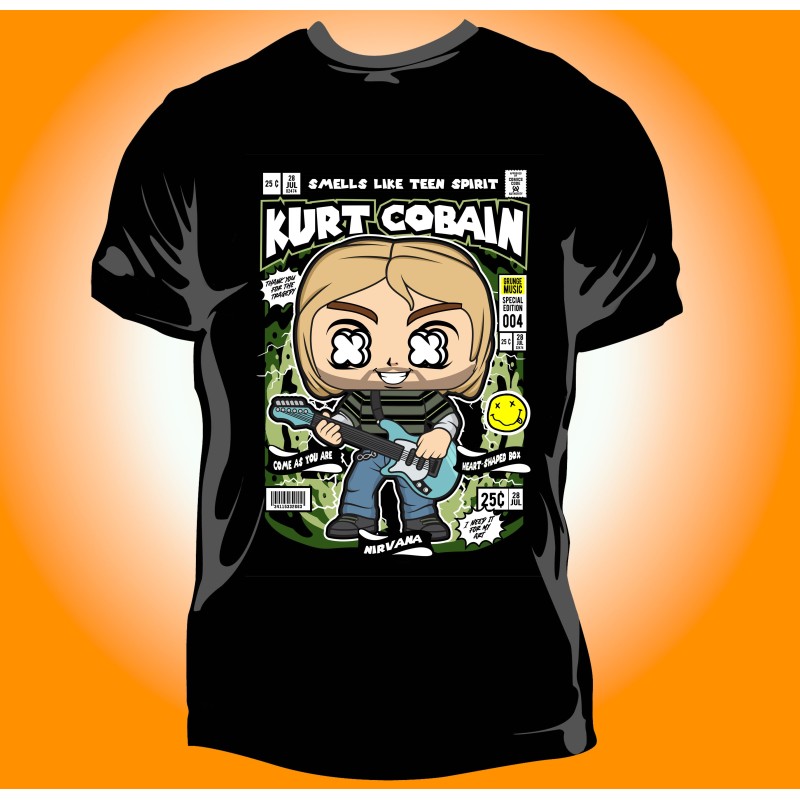T-shirt Homme POP Kurt Cobain