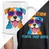 Pack T-shirt L + Mug Staffie trop gentil