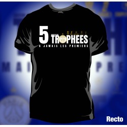 T-shirt Homme PSG 5 Trophées