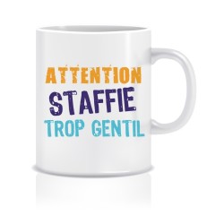 Pack T-shirt L + Mug Staffie trop gentil