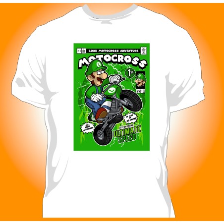 T-shirt Homme POP Luigi Motocross