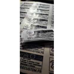 Planche A3 DTF 30 Etiquette