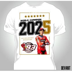 T-shirt Homme Marc Marquez world champion 2025