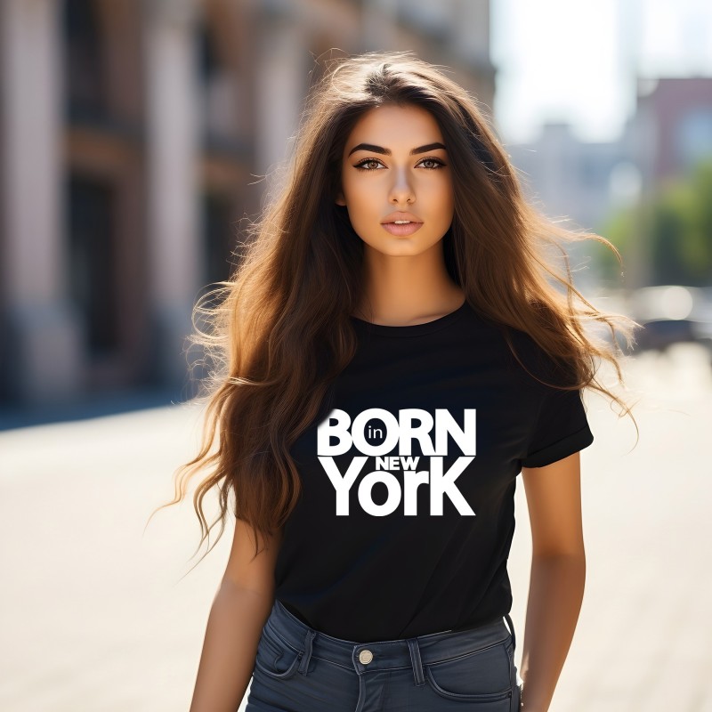 T-shirt Femme Born in NY