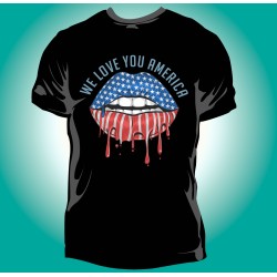 T-shirt Homme Love America