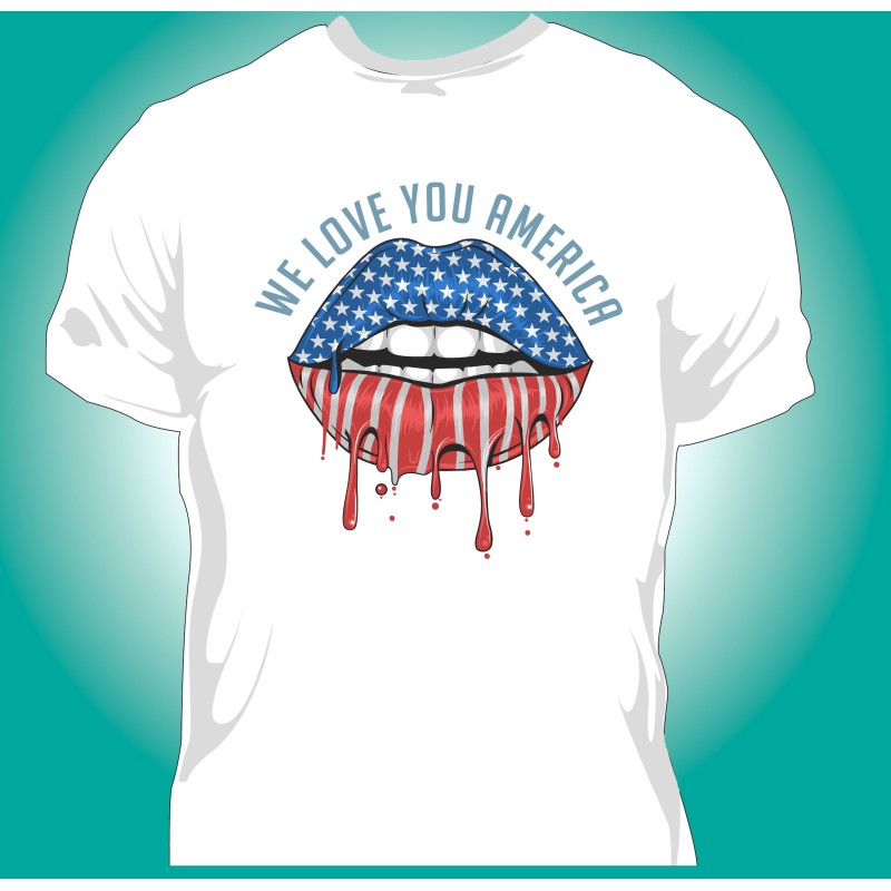 T-shirt Homme Love America