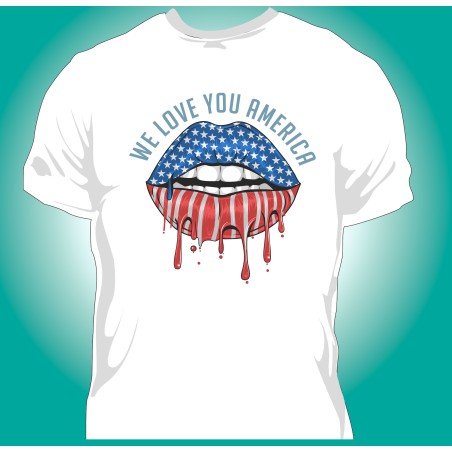 T-shirt Homme Love America