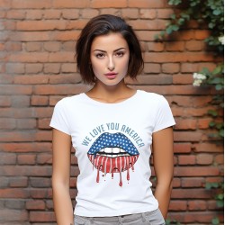 T-shirt Femme Love America