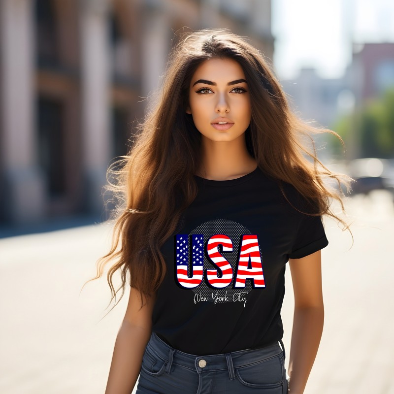 T-shirt Femme USA