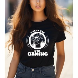 T-shirt Femme J'peux pas j'ai gaming