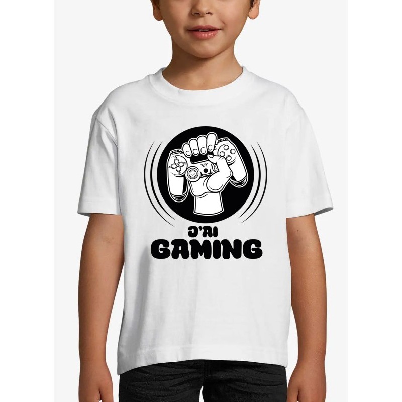 T-shirt Enfant J'peux pas j'ai gaming