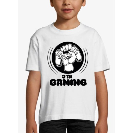 T-shirt Enfant J'peux pas j'ai gaming