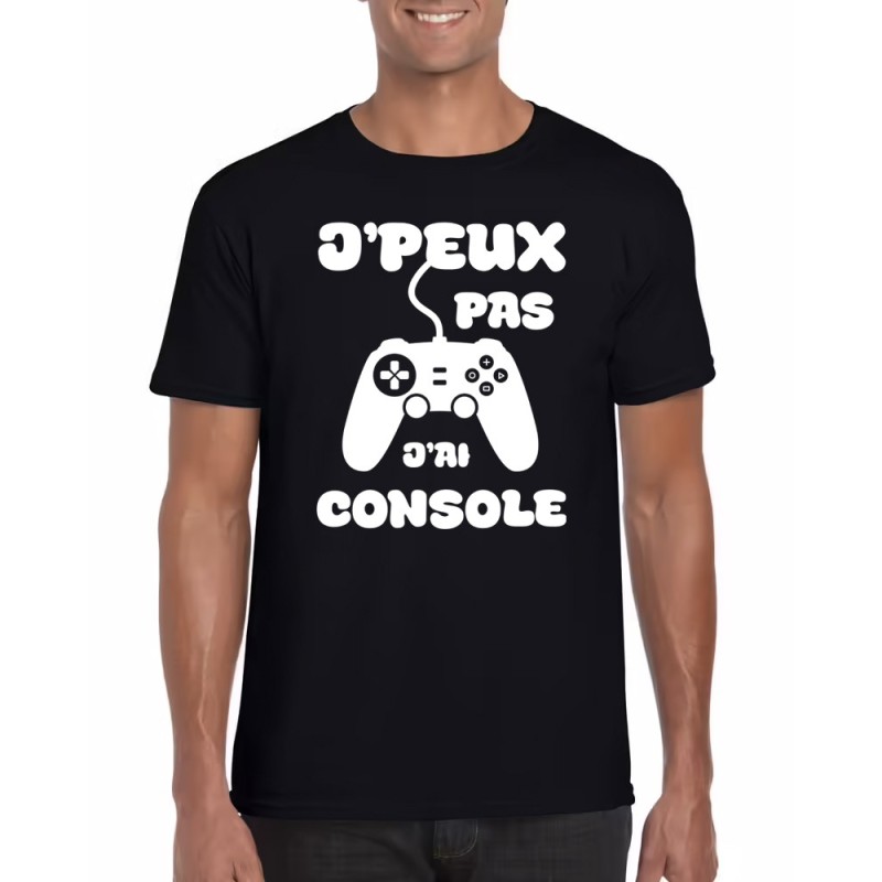 T-shirt Homme J'peux pas j'ai console