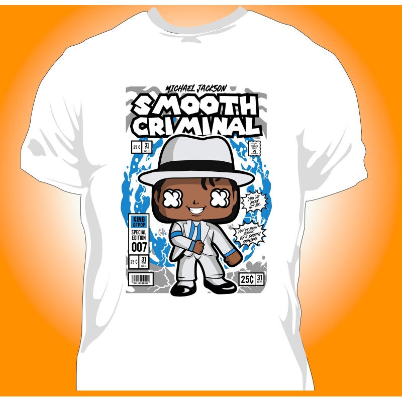 T-shirt Homme POP MJ Smooth Criminal