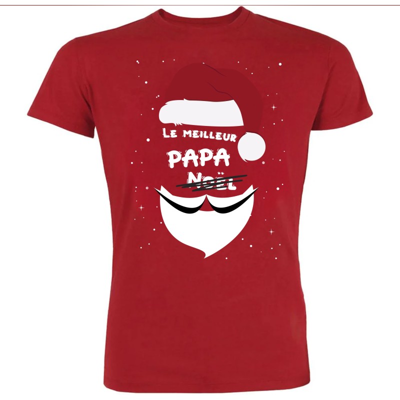 T-shirt Homme Meilleur Papa Noel