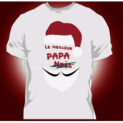 T-shirt Homme Meilleur Papa Noel