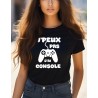 T-shirt Femme J'peux pas j'ai console