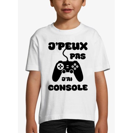 T-shirt Enfant J'peux pas j'ai console