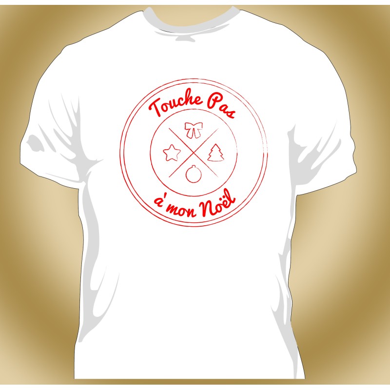 T-shirt Homme Touche pas à Noël
