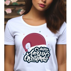 T-shirt Femme Happy merry christmas