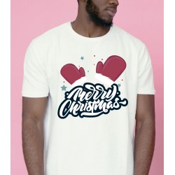 T-shirt Homme moufle merry christmas