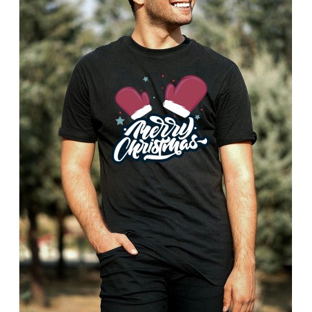 T-shirt Homme moufle merry christmas