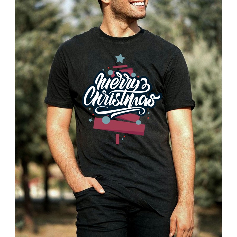 T-shirt Homme Sapin merry christmas