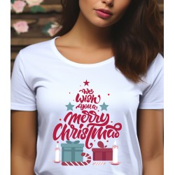 T-shirt Femme We wish you a merry christmas