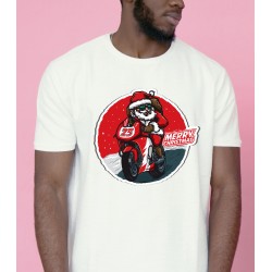 T-shirt Homme Motard Christmas