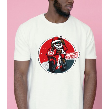 T-shirt Homme Motard Christmas