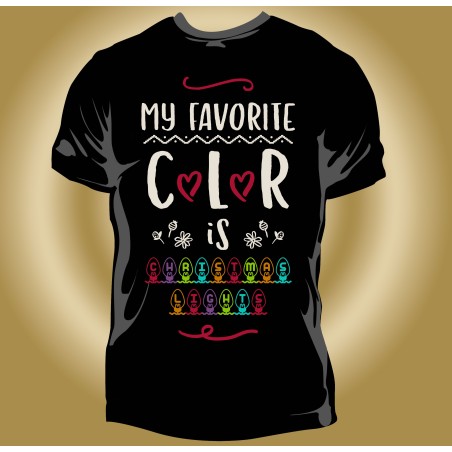 T-shirt Homme My favorite color Christmas