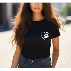 T-shirt Femme Love Dog