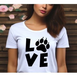 T-shirt Femme Dog Love
