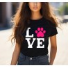 T-shirt Femme Love chien