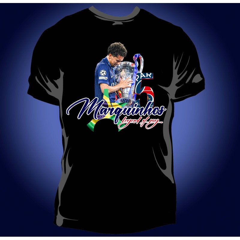 T-shirt Homme Marquinhos N°5 legend of PSG