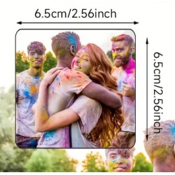 Magnet Carré Joyeux Noël Maîtresse (Nom Personnalisé)