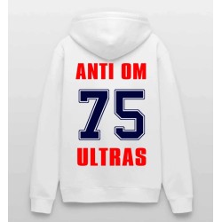 Sweat à capuche Homme PSG Anti Om Chant Ultras
