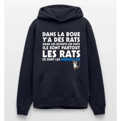 Sweat à capuche Homme PSG Anti Om Chant Ultras