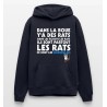 Sweat à capuche Homme PSG Anti Om Chant Ultras