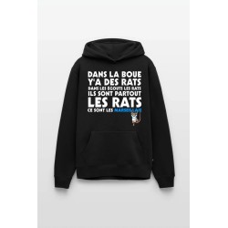 Sweat à capuche Homme PSG Anti Om Chant Ultras