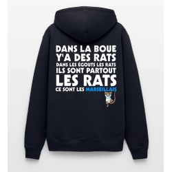 Sweat à capuche Homme PSG Anti Om Chant historique Ultras