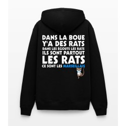 Sweat à capuche Homme PSG Anti Om Chant historique Ultras